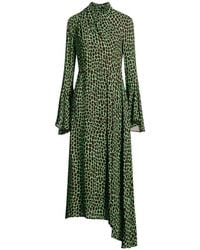 MSGM - Light Maxi Dress Viscose, Polyester - Lyst