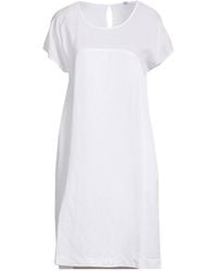 European Culture - Midi Dress Viscose, Rayon, Linen, Cotton, Elastane - Lyst
