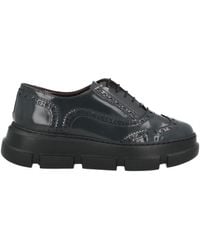 La Cabala - Charcoal Lace-Up Shoes Leather - Lyst