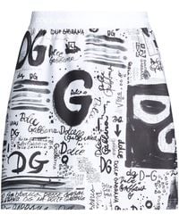 Dolce & Gabbana - Mini Skirt Polyamide, Polyester, Elastane - Lyst
