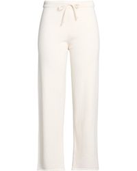 Alpha Studio - Cream Pants Geelong Wool - Lyst