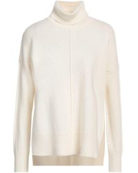 Eleventy - Platinum Ivory Turtleneck Wool, Cashmere - Lyst