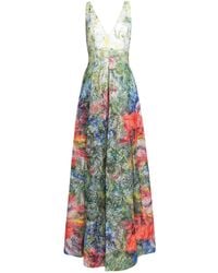 Alice + Olivia Langes Kleid - Grün