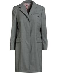 Thom Browne - Overcoat & Trench Coat Wool - Lyst