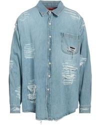 424 - Denim Shirt - Lyst