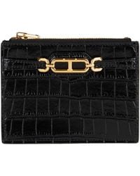 Tom Ford - Cardholder Calfskin, Brass - Lyst
