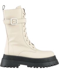 Stokton - Ivory Ankle Boots Leather - Lyst