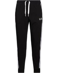 EA7 - Pants Cotton, Polyester, Elastane - Lyst