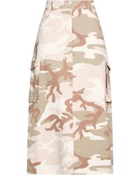 MY LAB - Midi Skirt Cotton, Elastane - Lyst