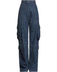 MSGM - Pantalon En Jean - Lyst
