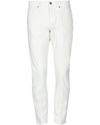 Michael Coal Casual Trousers - White