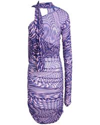 Mugler - Bright Mini Dress Polyamide, Elastane - Lyst
