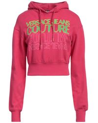 Versace Jeans Couture - Fuchsia Sweatshirt Cotton, Elastane - Lyst