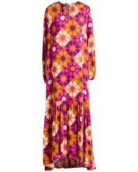 Niu - Fuchsia Maxi Dress Viscose - Lyst
