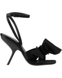 Ferragamo - Salvatore Satin Sandals - Lyst