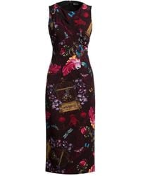 Versace Jeans Couture - Midi Dress Polyester, Elastane - Lyst