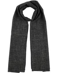 Alysi - Chocolat -- Charcoal Scarf Wool, Polyester, Linen - Lyst