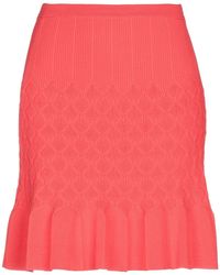 Sandro Knee Length Skirt - Red