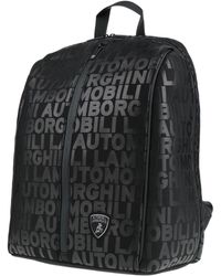 Automobili Lamborghini Rubber Backpack in Black for Men | Lyst