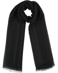 Emporio Armani - Scarf Modal, Polyester, Wool - Lyst