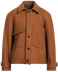 Costumein - Camel Coat Virgin Wool, Polyamide - Lyst