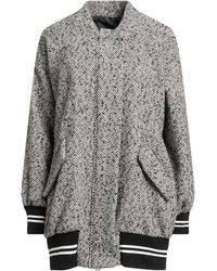 Motel - Ivory Coat Polyester, Acrylic, Wool, Polyamide, Viscose - Lyst