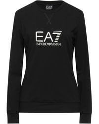 EA7 - Sweatshirt Cotton, Elastane - Lyst