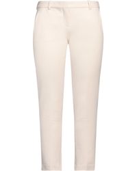 Circolo 1901 - Ivory Pants Cotton, Elastane - Lyst