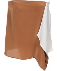 3.1 Phillip Lim Top palabra de honor - Marrón