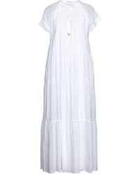 Peserico Long Dress in Ivory (White) | Lyst