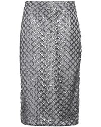 FEDERICA TOSI Sequinned Midi Skirt in White | Lyst