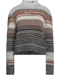 Chloé - Rollkragenpullover mit Rippstrick - Lyst