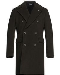 Manteau long Laines Manuel Ritz pour homme en coloris Noir Homme Vêtements Manteaux Manteaux longs et manteaux dhiver 