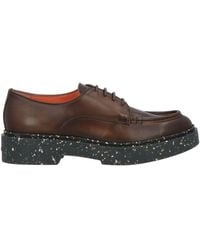 Santoni - Dark Lace-Up Shoes Leather - Lyst