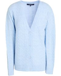 BLUE IV by ISABELLE VAN DEN ABEELE - Light Cardigan Polyester, Acrylic, Wool, Elastane - Lyst