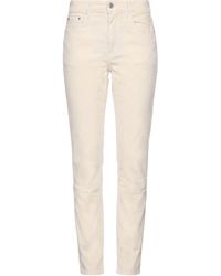 Roy Rogers - Ivory Pants Cotton, Elastane - Lyst