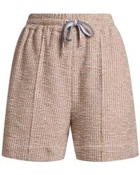 Eleventy - Sand Shorts & Bermuda Shorts Cotton, Viscose, Polyester, Polyamide, Elastane - Lyst