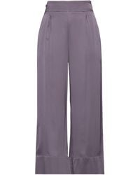 ALESSIA SANTI - Lilac Pants Viscose, Elastane - Lyst