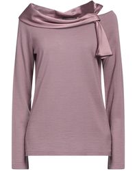 Alberta Ferretti - Mauve Sweater Virgin Wool, Silk - Lyst