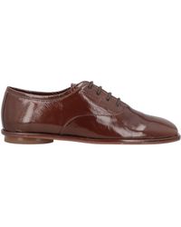 Paloma Barceló - Chocolate Lace-Up Shoes Leather - Lyst