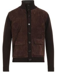 Daniele Fiesoli - Jacket Merino Wool, Polyacrylic, Soft Leather - Lyst