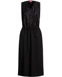 DIESEL - Midi Dress Polyester, Virgin Wool, Elastane - Lyst