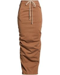 Rick Owens - Maxi Skirt Cotton, Elastane - Lyst