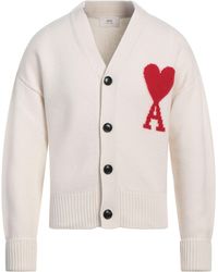 Ami Paris - Cardigan Virgin Wool - Lyst