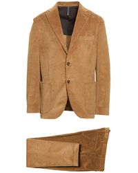 Montedoro - By Slowear Khaki Suit Cotton, Elastane - Lyst