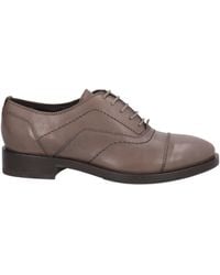Geox - Taupe Lace-Up Shoes Leather - Lyst