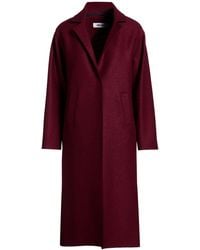 ANNIE PARIS - Burgundy Coat Virgin Wool - Lyst