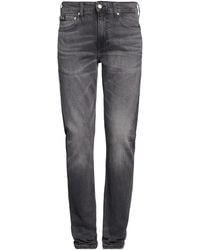 Calvin Klein - Charcoal Jeans Cotton, Elastane - Lyst