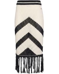 Please - Midi Skirt Cotton, Acrylic - Lyst