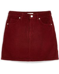TOPSHOP Mini-jupe - Rouge